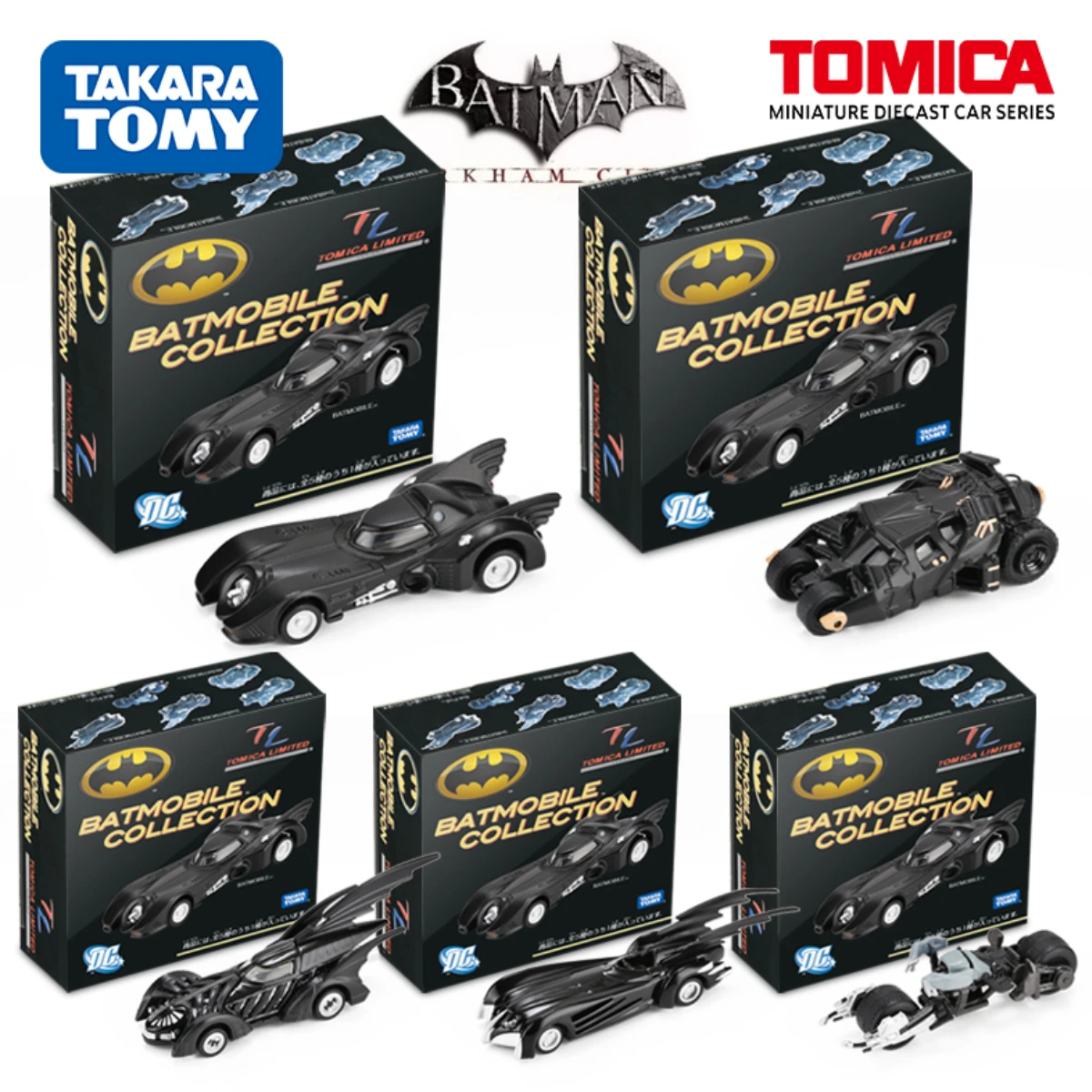 Takara Tomy Tomica Scale Car Model Batman Batmobile Pod Bike Christmas Kids Room Decor Halloween Gift Toys for Baby Boys Girls