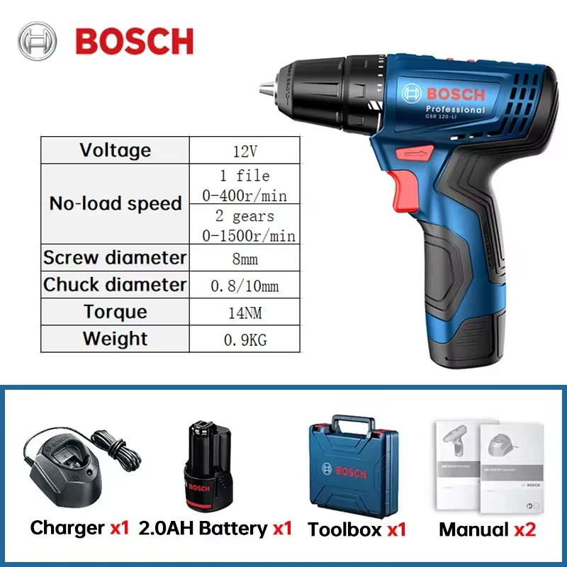 

Bosch GSR120-Li аккумуляторная дрель 12В