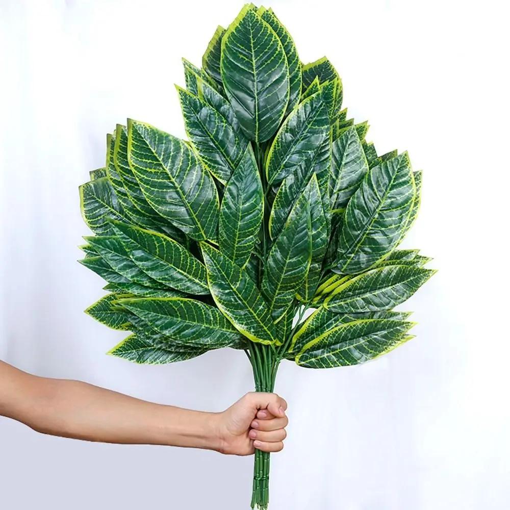 Новинка 10 стилей листья деревьев банана зеленые искусственные гинкго билоба
