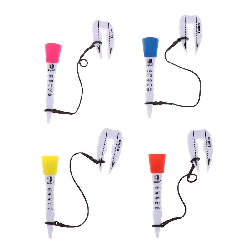 

Golf Tees Plastic Golf Tee with Original Package Step Down Golf Ball Holder Golf accecories for golfer gift 4 colors red blue