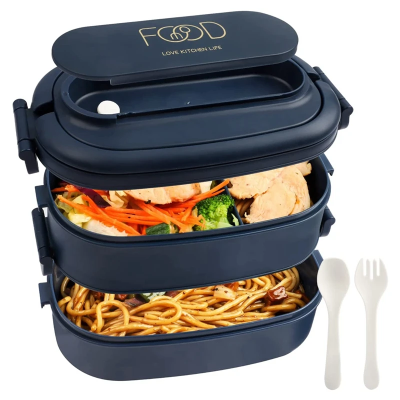 

A63I Lunch Box,Leakproof Bento Box For Kids Adults,Cutlery Set Bento Boxes ,For Kid Men Women Adults Working Schools