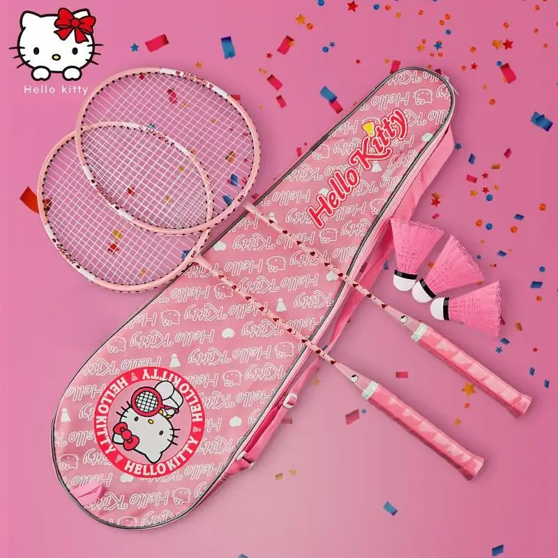 Горячая Распродажа Sanrio Kawaii ракетка для бадминтона Hello Kitty мультфильм детский
