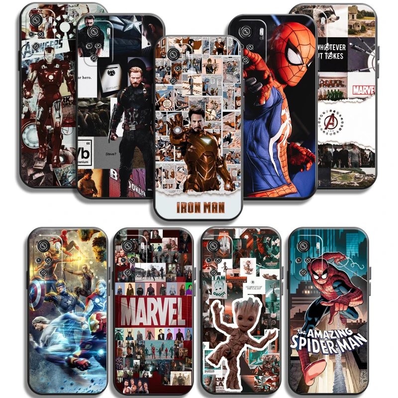 

Marvel Iron Man Spiderman Phone Cases For Xiaomi Redmi Redmi 7 7A Note 8 Pro 8T 8 2021 8 7 7 Pro 8 8A 8 Pro Coque Funda
