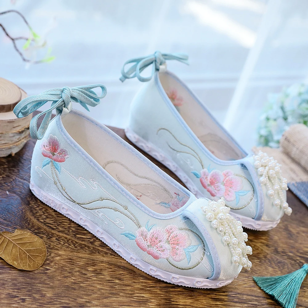 Женские кроссовки с вышивкой Veowalk осенне-зимние элегантные из хлопчатобумажной