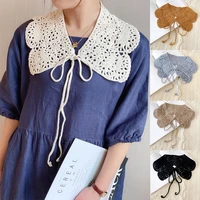 women fake collar detachable clothes doll collar hollow crochet shawl shoulder clothing shirt decoration accessories