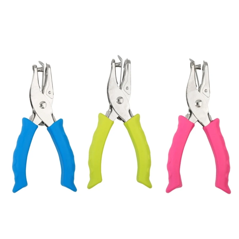 

Handheld Single Hole 6mm Hole Puncher 8 Sheets Capacity for Punching Paper Cardstock, Single Hole Paper