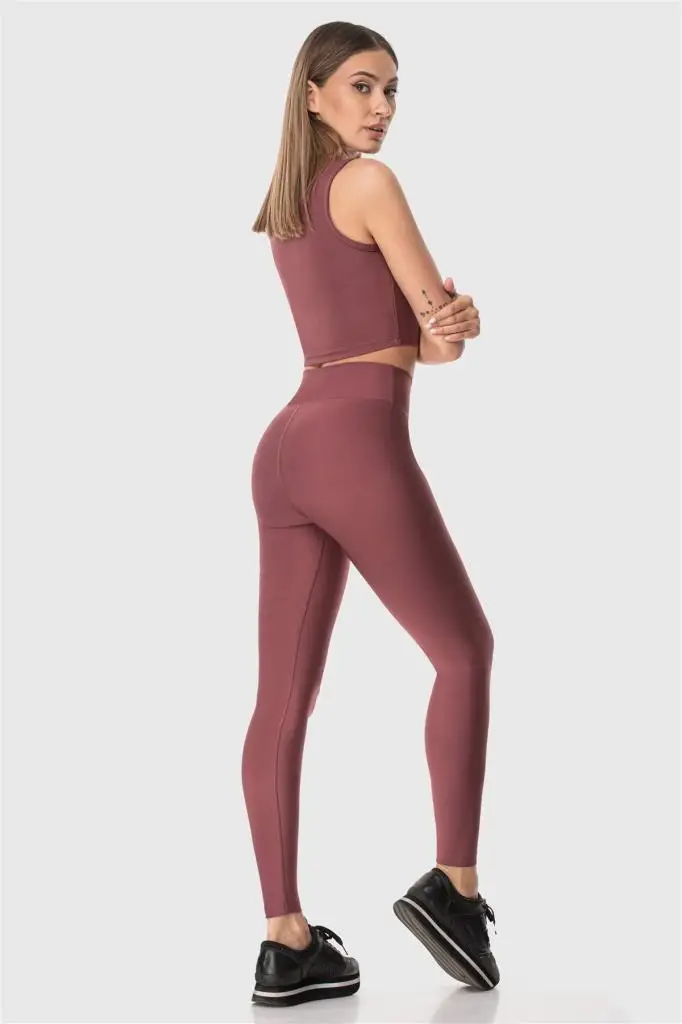 Superstacy High Waist Rose Dried Sports Leggings