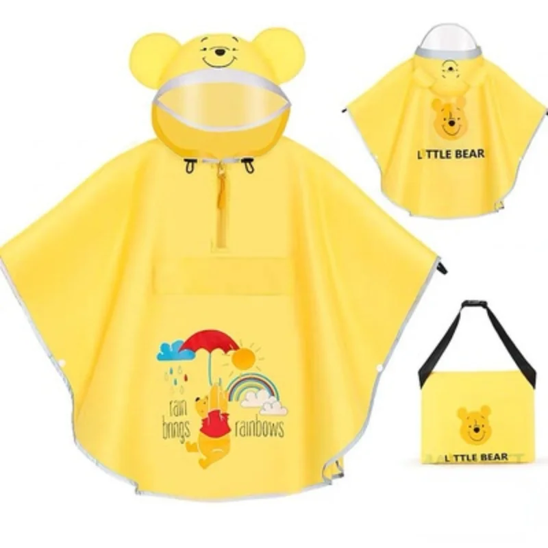 

Детский непромокаемый плащ с Минни-Маус, пончо с удлиненными полями для мальчиков и девочек, школьный плащ для прогулок и путешествий, подар...