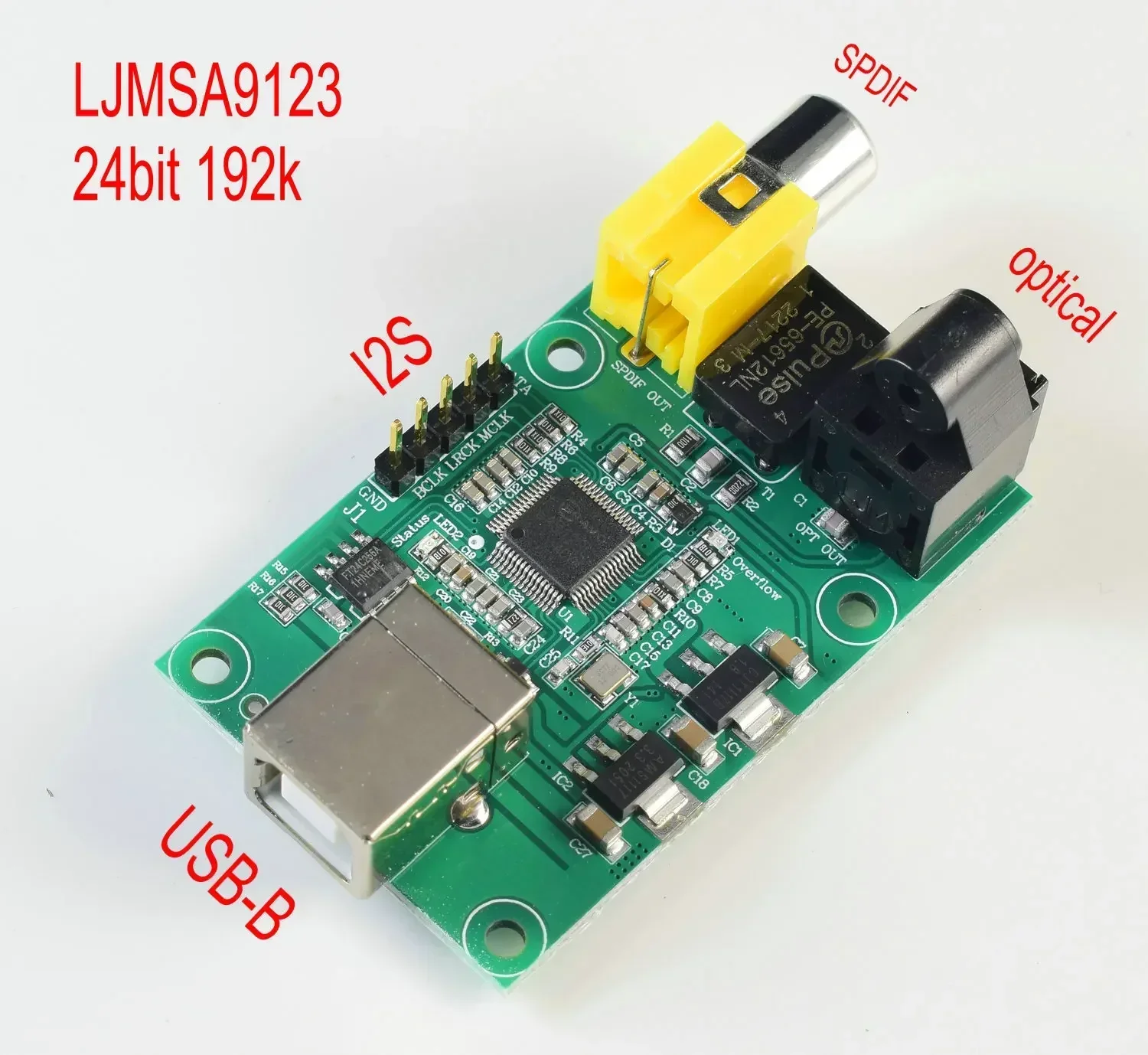 SA9123 USB-SPDIF Оптический выход I2S 24BIT 192K