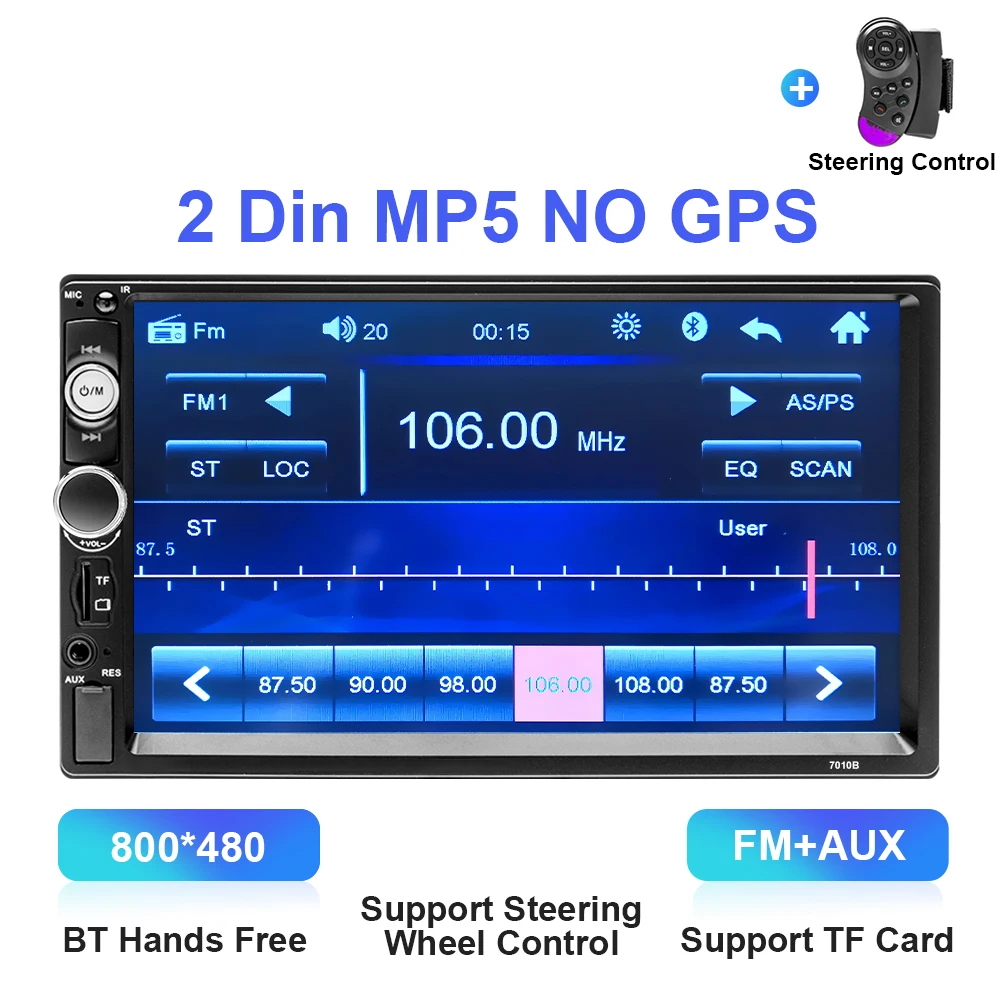 

Автомагнитола Camecho 2 din, мультимедийный плеер с экраном 7 дюймов, HD, Bluetooth, для Volkswagen, Nissan, Hyundai, Kia, toyota