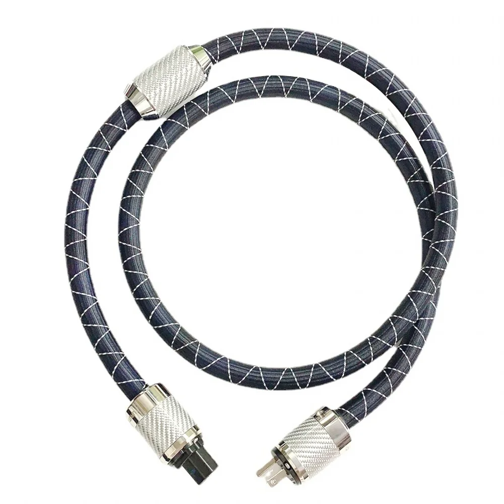 HiFi Schuko Furutech NCF nanoflux AC carbon fiber fever EU power cable FI-E50 plug audio | Электроника
