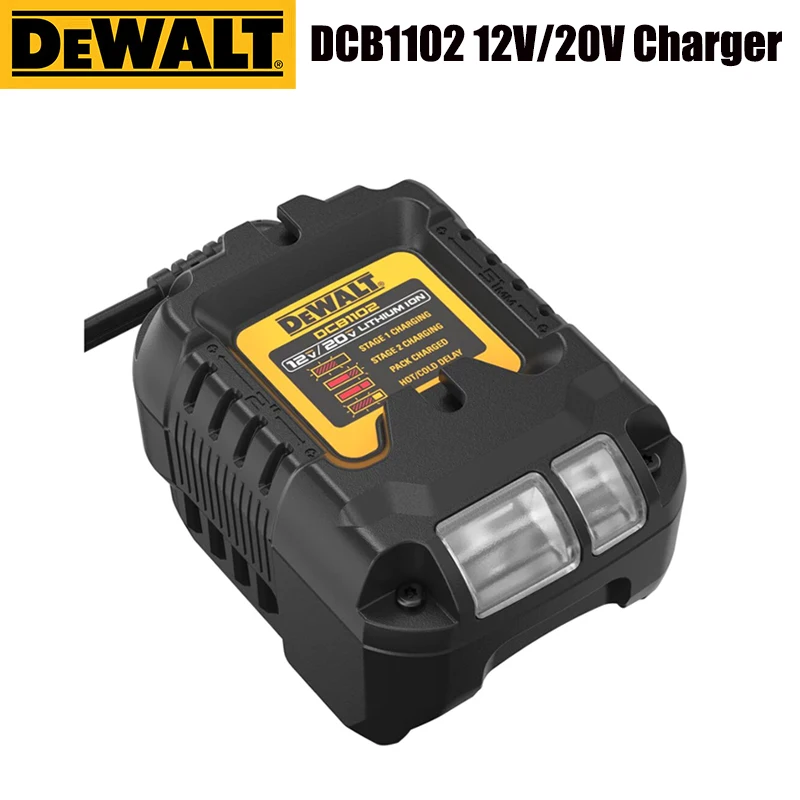 Оригинальное зарядное устройство для литиевых батарей DEWALT DCB1102 12 В/20 в