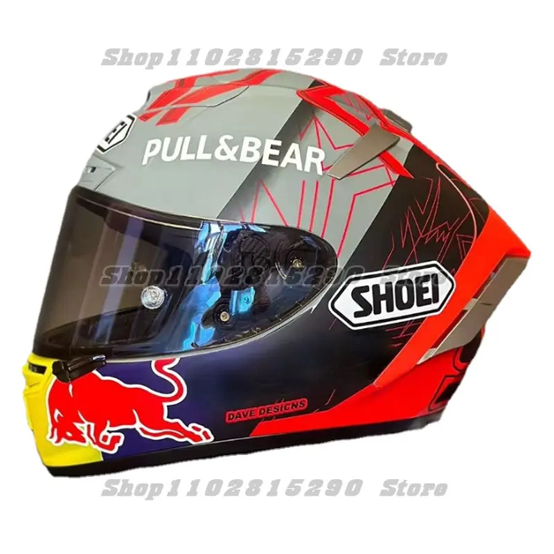 

X-Fourteen Full Face Motorcycle Helmet X14 Black Concept 2.0 Gray Ant Helmet Riding Motocross Racing Motobike Helmet