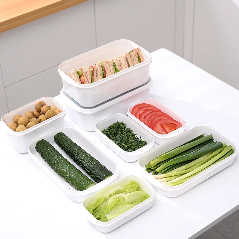 

Japanese scale fresh-keeping box vegetable fruit and frozen meat sub-package storage box food-grade refrigerator box containers