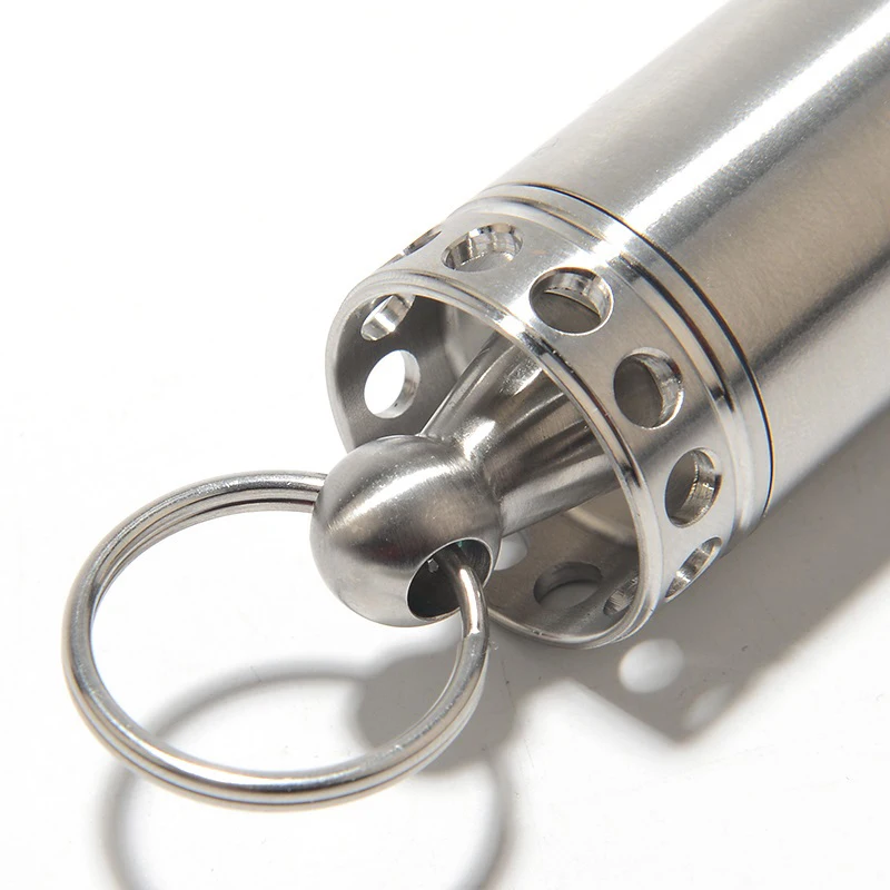 Мини-контейнер для таблеток из нержавеющей стали герметичный водонепроницаемый