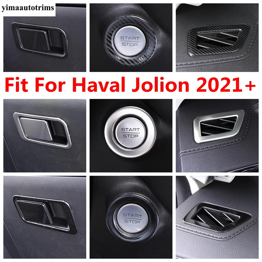 

Glove Box Sequin Dashboard Air AC Outlet Vent Start Stop Engine Button Ring Cover Trim Accessories For Haval Jolion 2021 2022