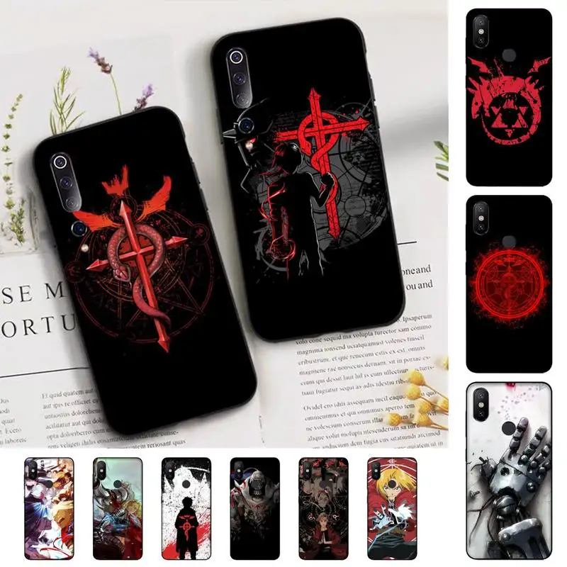 

Fullmetal Alchemist Anime Phone Case for Xiaomi mi 5 6 8 9 10 lite pro SE Mix 2s 3 F1 Max2 3