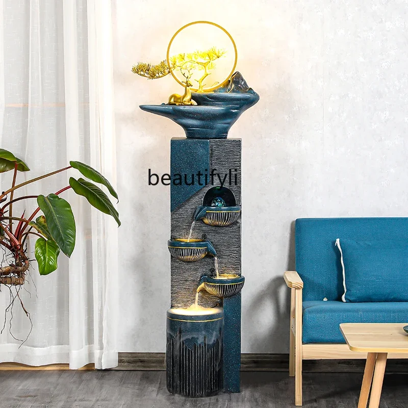 Современный легкий роскошный фонтан Lucky Rockery с циркуляционной водой для