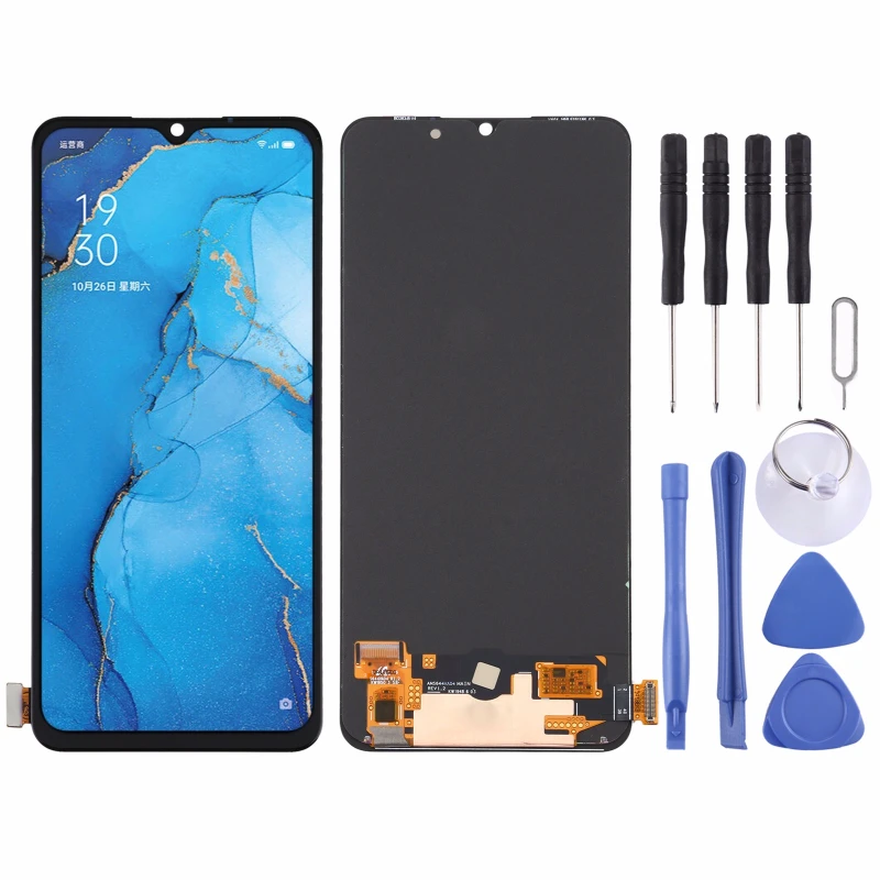 

Для oppo a91 lcd pcpm00, cph2001, cph2021/reno3 lcd cph2043 сенсорный ЖК-дисплей экран дигитайзер Замена