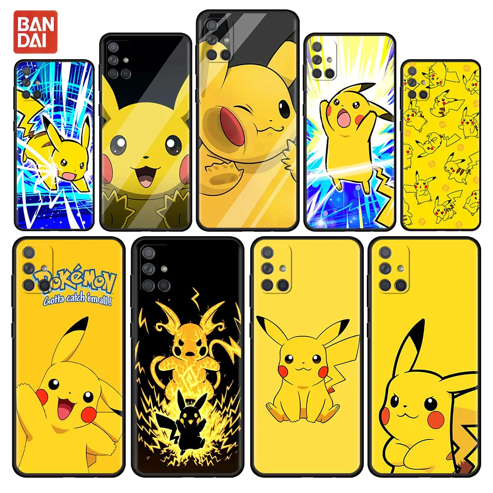 

Pokemon Cute Case For Samsung Galaxy A12 A52 A51 A32 A21s A71 A02s A31 A72 A11 A22 5G Black Soft Phone Fundas