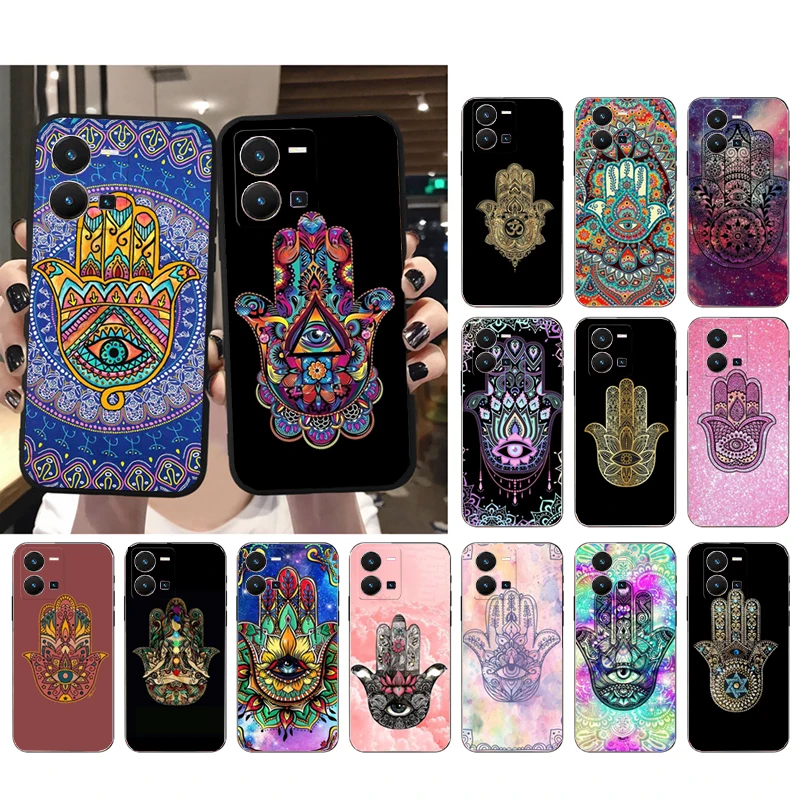 

Phone Case For VIVO Y53S Y33S Y11S Y31 Y21 Y70 Y20 Y21S Y72 Y55 Y76 Y51 Y01 V23E V21 V23 V21E Hamsa Hand Case