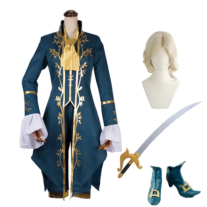 

Game Identity V Joseph Desaulniers Cosplay Costume Men's Tailcoat Full Set Formal Attire Outfit Role-playing for Halloween Party