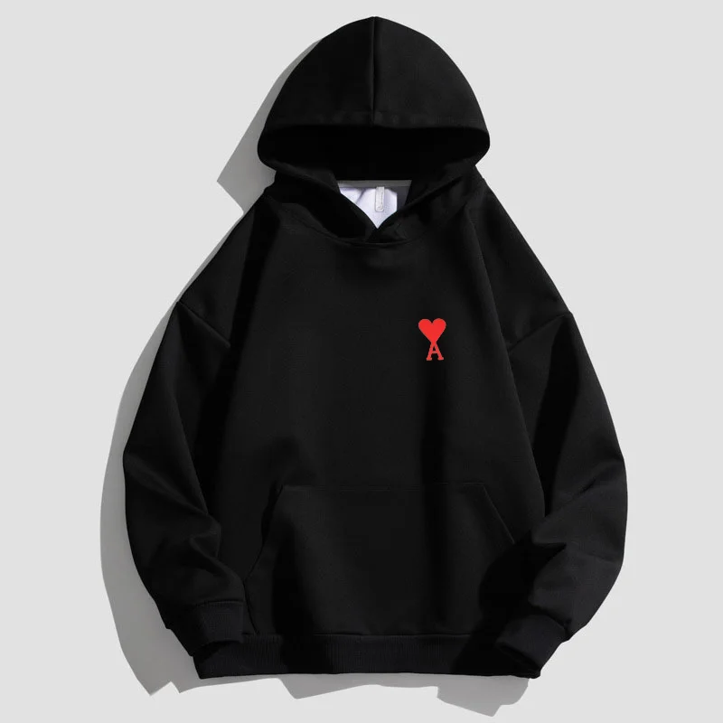 

Autumn Winter Fashion Men/Women Cotton Hoodies Warmth Hoody Letter Love Print Sweatshirt Hip Hop Streetwear Pullover Sweatering