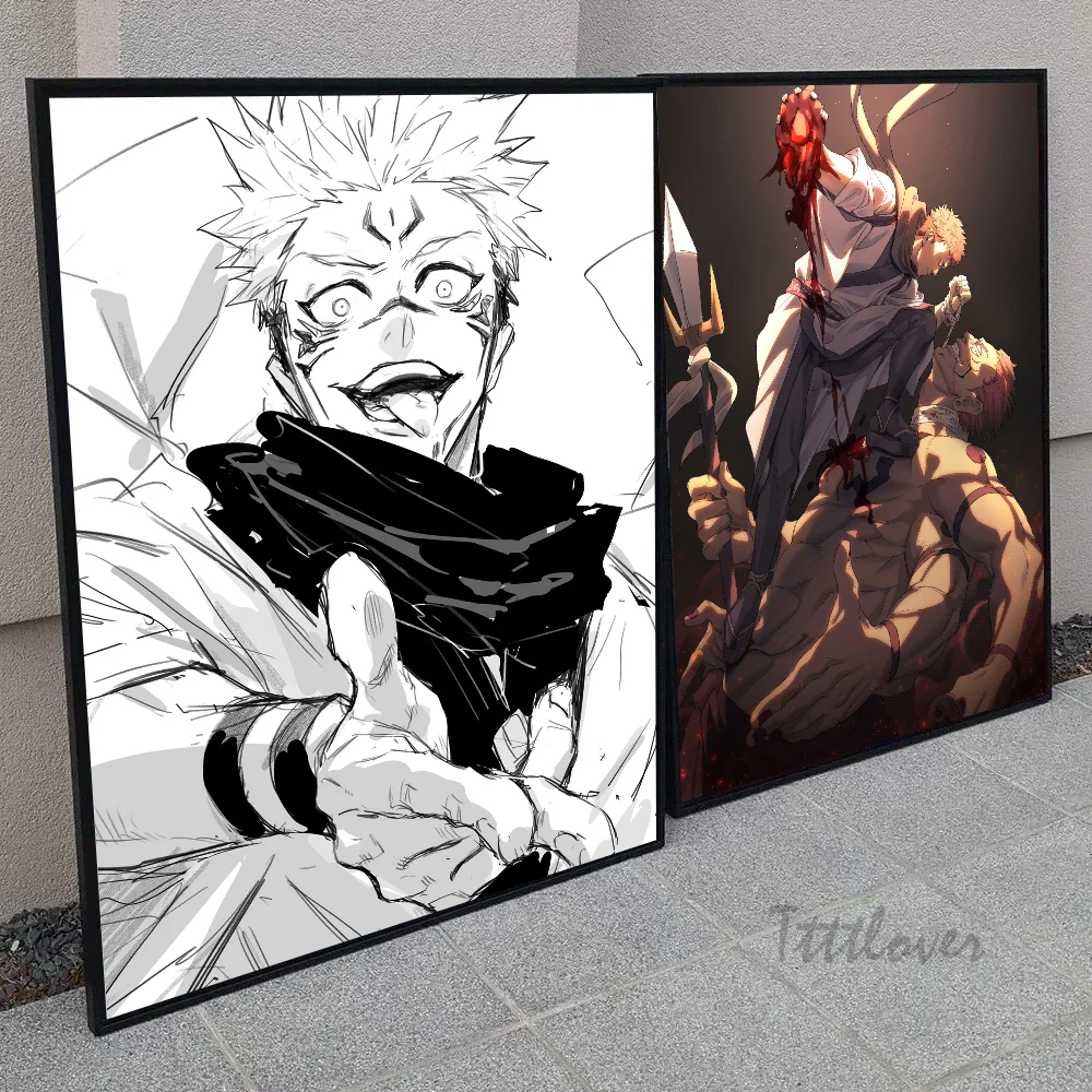 Аниме-плакаты юютсу Райзен сукуна наклейки декор для игровой комнаты подарки