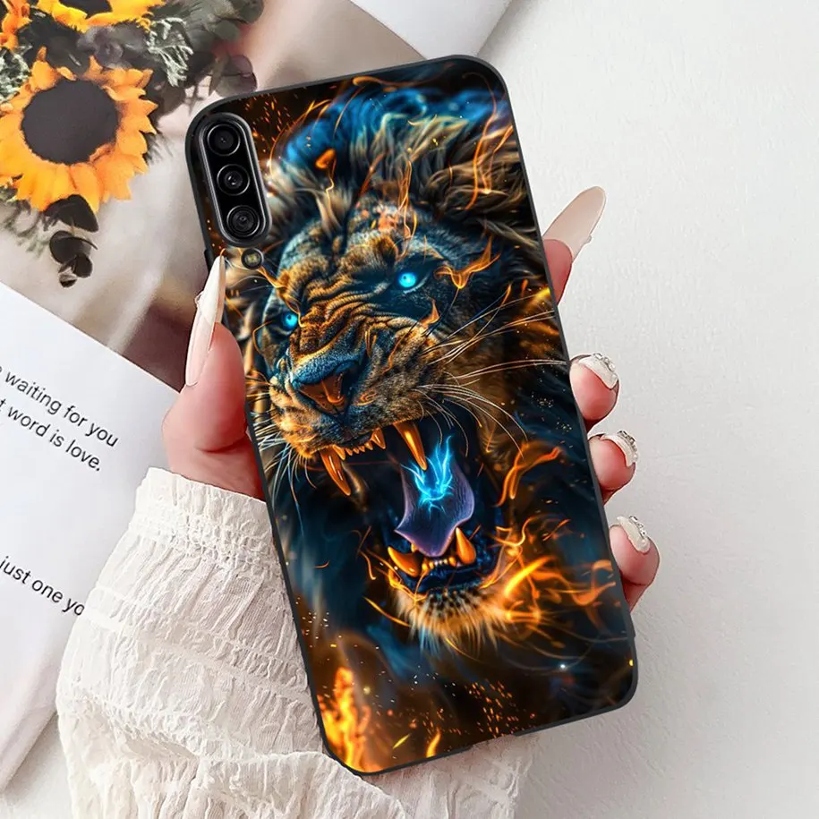 Фото Чехол для Samsung Galaxy A90 5G Cover SM-A908B SM-A908N Funda Cool Fashion Dragon Painted Soft TPU Coque для Samsung A90 5G Pouch №4