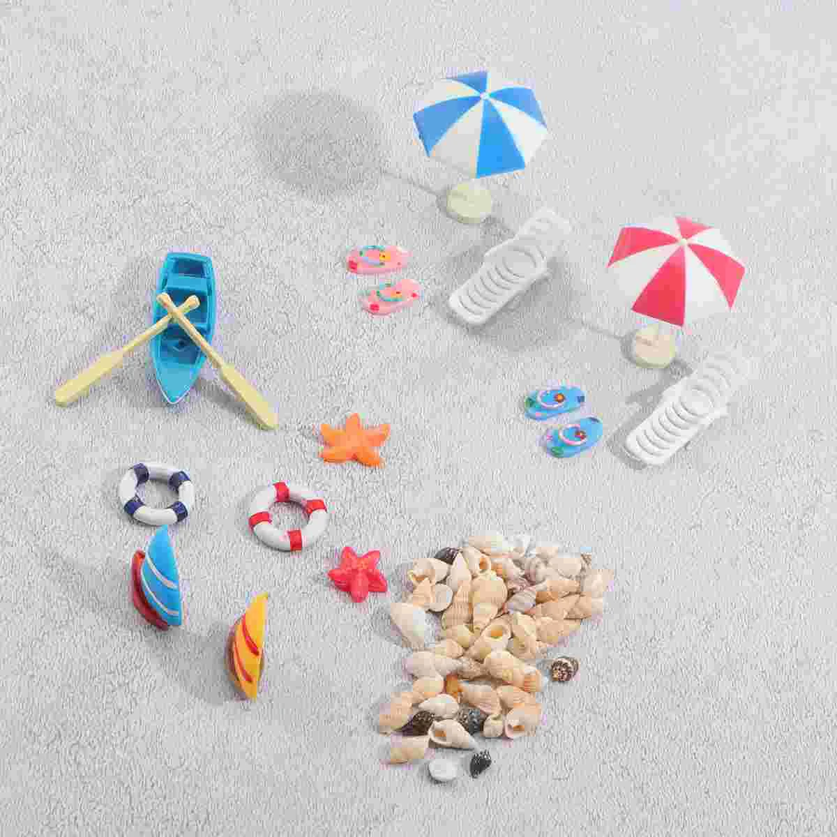

Paddle Toy Kids Mini Beach Ornaments Toys Miniature House Accessories Wooden Child