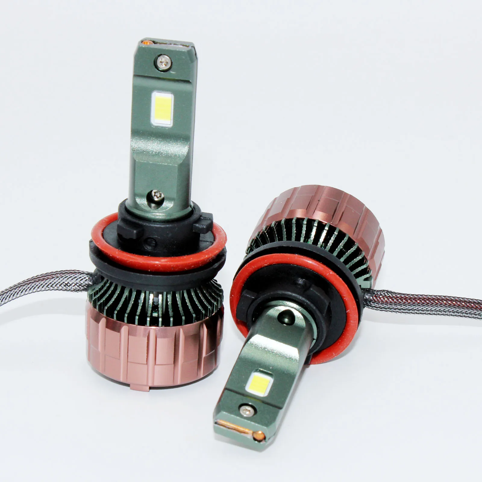 160 Вт 16000LM 6000K Белые мини-светодиодные фары Противотуманные H11 H9 H8 Лампы Одна пара
