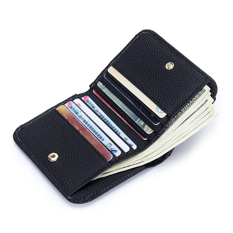 New Fashion Women Wallet Genuine Leather Lady Wallets Female Hasp  Design Coin Purse Multifunction ID Card Holder Short Wallet