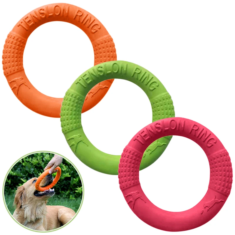 

Dog Toys for Large Dogs EVA Interactive Training Ring Puller Resistant Flying Discs Dog Puzzle Toys Juguetes Para Perro