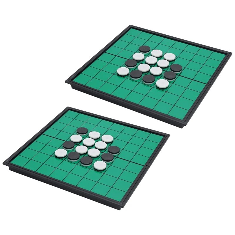 

2 шт., магнитные складные шахматы Reversi Othello
