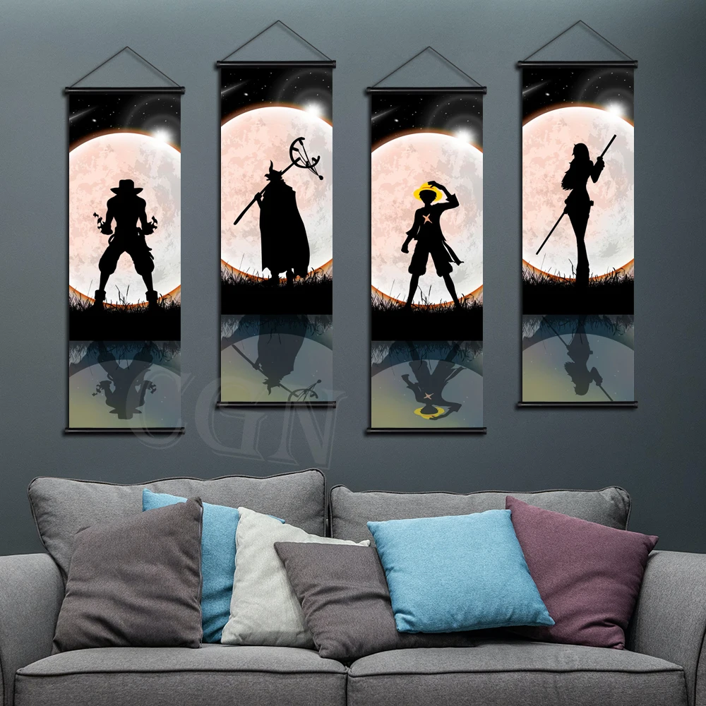 Постер обезьяны D.Dragon с принтом японский аниме ророноа Зоро холст для