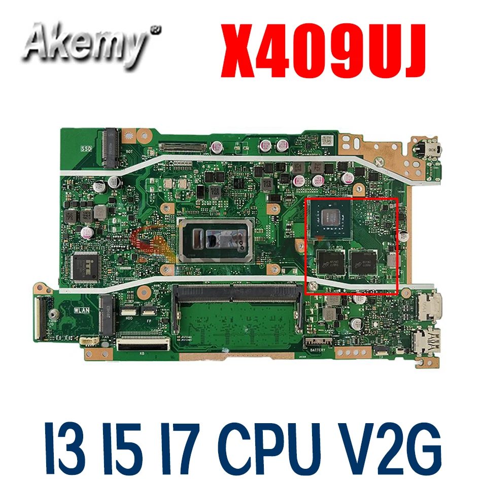 

Материнская плата X409UJ I3-7020U I7-8565U CPU 4 Гб RAM V2G для ASUS X409 X409U X409UJ Материнская плата ноутбука