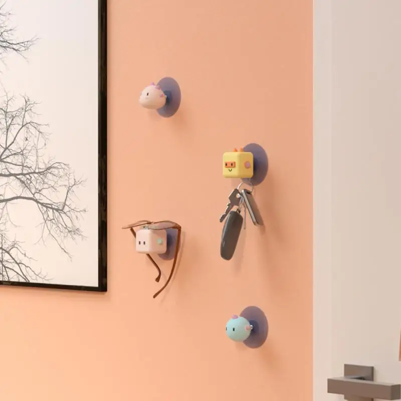 

Cartoon Suction Cup Rubber Sucker Hooks Hanger Door Stopper Door Knob Fender Lock Protective Wall Door Decoration Protector