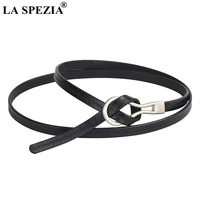 la spezia thin belts for women black leather belts dress ladies genuine cow leather elegant knot luxury belt with holes wrap red