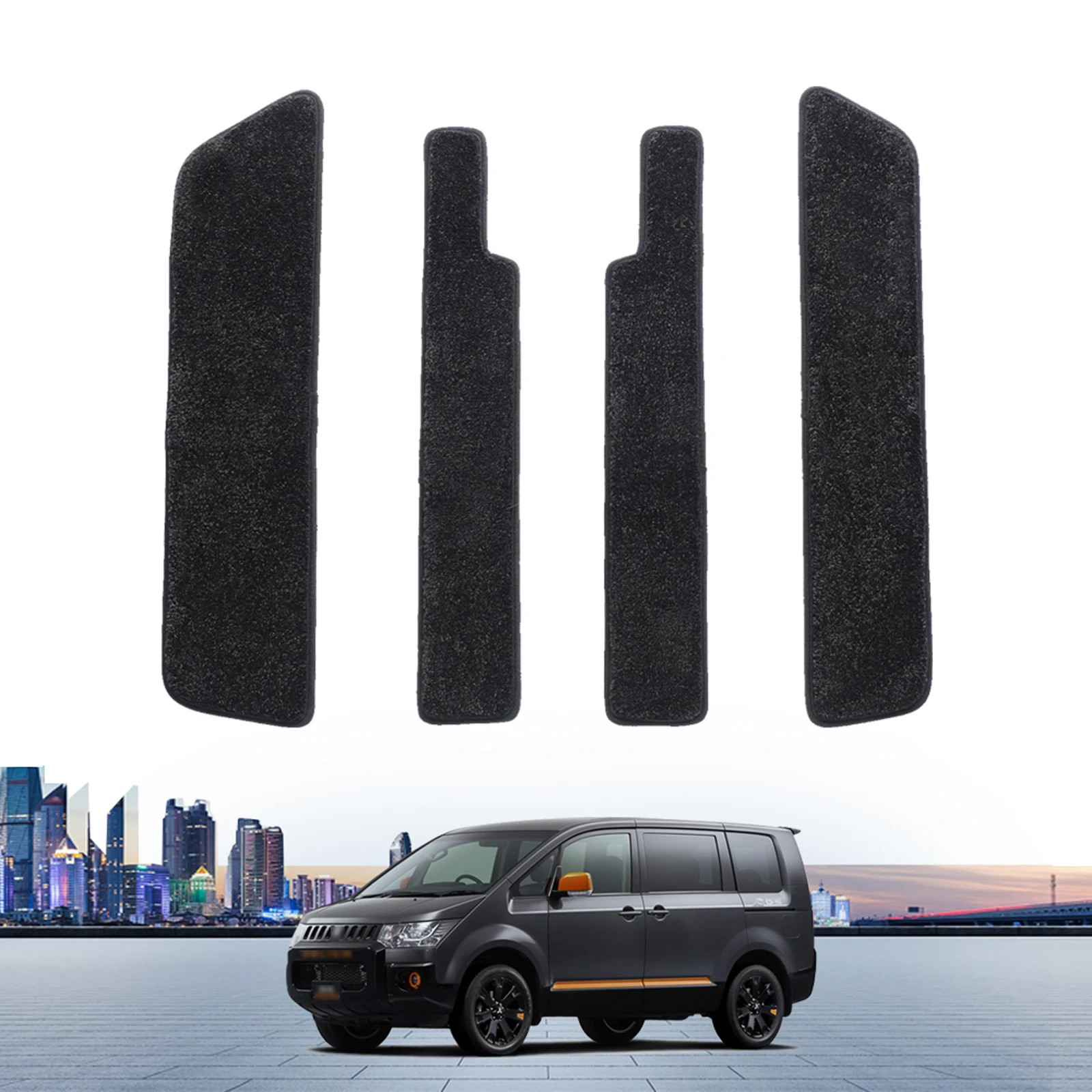

Для Mitsubishi DELICA D:5 d5 2019 2020 автомобильный порог защитный ковер напольные коврики подушечки для ног нескользящая передняя и задняя накладка 4 шт./компл.