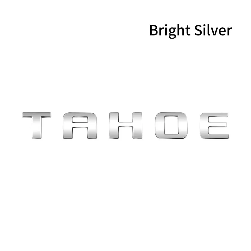 3D ABS пластиковый серебристый/черный Автомобильный Стайлинг TAHOE письмо логотип наклейка задний бампер значок Автомобильный задний багажник эмблема аксессуары для стайлинга