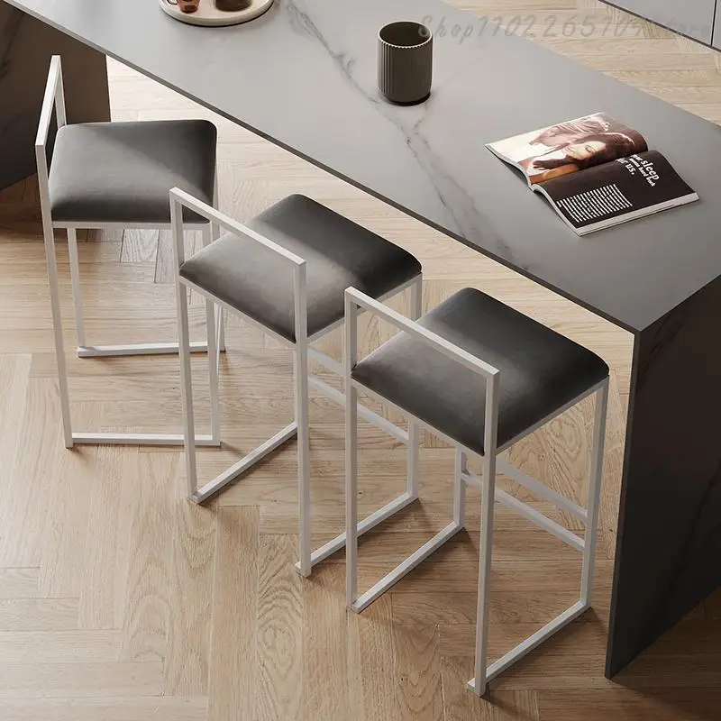 Барный стул современная простота бытовой высокий барный Средний остров спинка