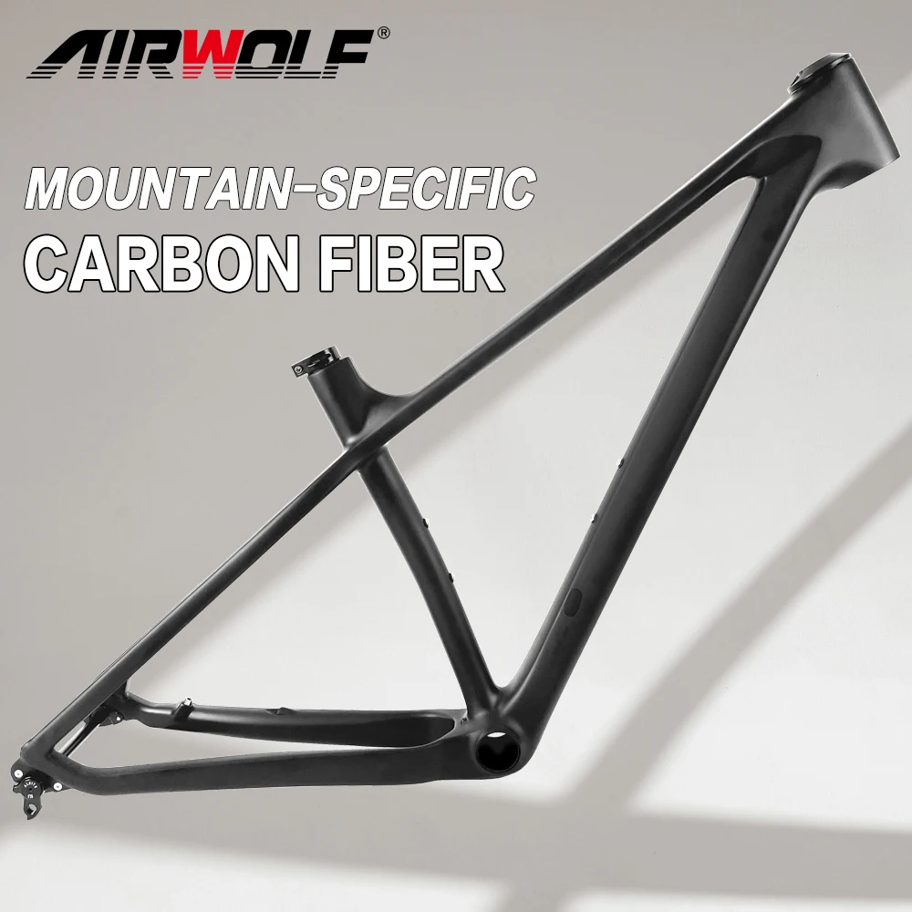Airwolf 29ER New Model 142*12$135*9mm  MTB Bicycle Frame 15/17/19 Inch Carbon Mountain Bike Frame BB92 MTB Bike Frame
