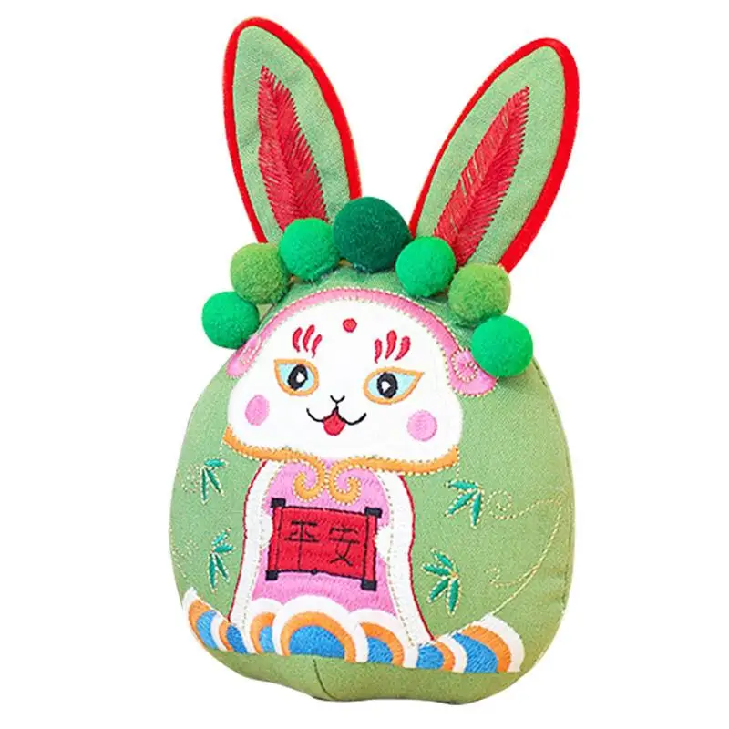 

Chinese Zodiac 2023 Red Fortune Rabbit Toy Cute Bunny Home Decor Stuffed Toy Creative Christmas New Year Gift For Kids