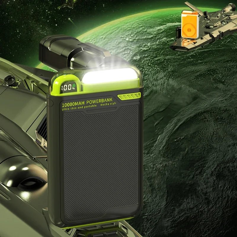 10000 мАч PD20W Магнитный беспроводной внешний аккумулятор с подставкой USBC для iPhone 15