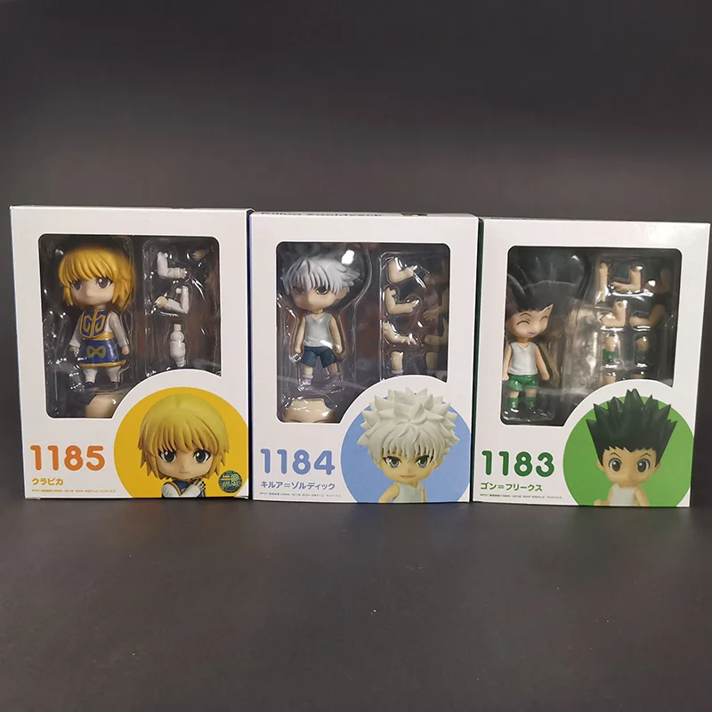 Hunter X Gon Freecss 1183 Killua Zoldyck 1184 Kurapika 1185 Q Version экшн-фигурка Коллекционная модель