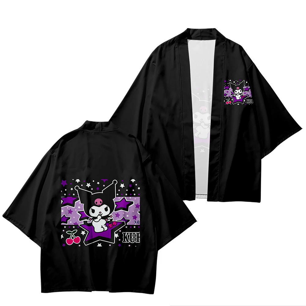 Аниме My Melody Wafuku Please Кимоно Косплей Хаори Куроми Каваи Печать Юката Унисекс