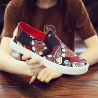 graffiti irregular personality one foot lazy shoes old beijing flat casual shoes mens shoes footboard shoes