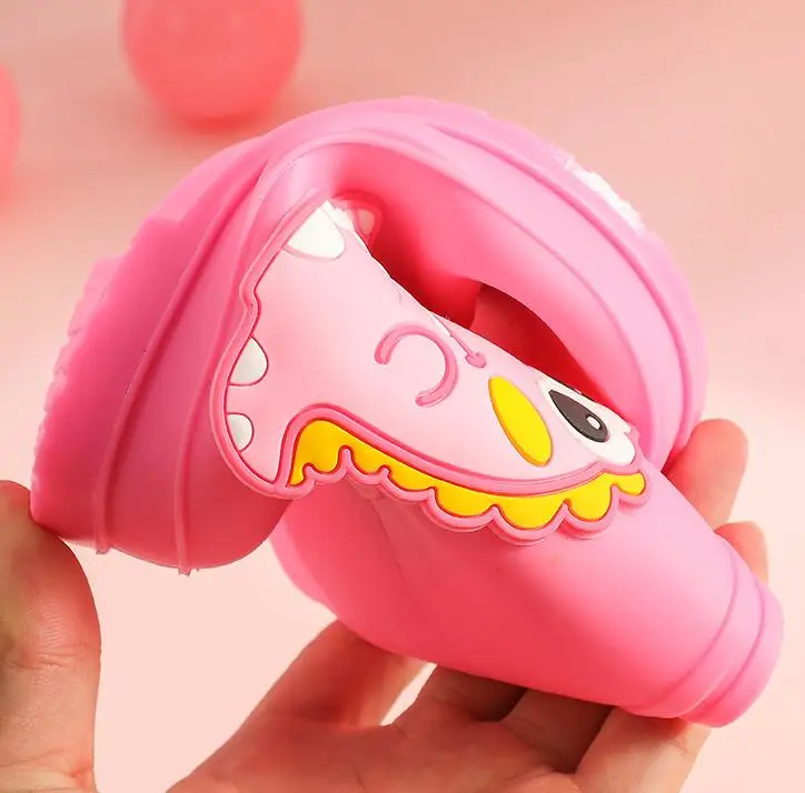 Детские Нескользящие резиновые сапоги теплые водонепроницаемые без застежки