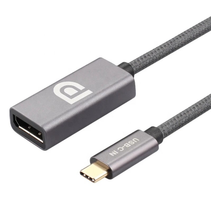 USB C to DisplayPort Adapter 4K 60Hz USB-C Male to DP Female Cable Converter Thunderbolt 3 Compatible for MacBook,Mac Air iPad