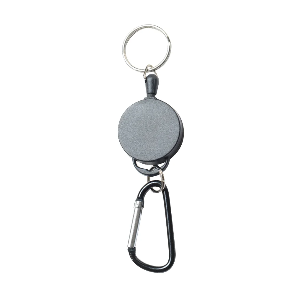 

1 Pc Keychain Aluminum Alloy Badge Reel Carabiner Belt Clip Keychain for Home